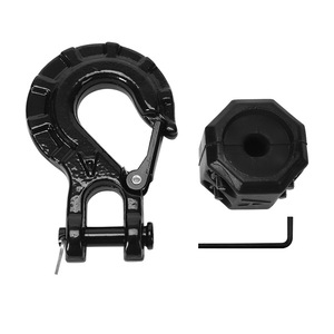 Gancho de Remolque con Tope de Goma, Acero de 3/8 Pulgadas, Montaje de 4 Orificios para Uso con Cabrestante en Vehículos Todoterreno - Product Image 2