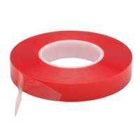 Starker Acrylkleber PET Rote Folie Transparentes Doppelseitiges Klebeband für Handy-LCD-Bildschirme und Taschenversiegelung Ohne Rückstände Kostenlose Probe
