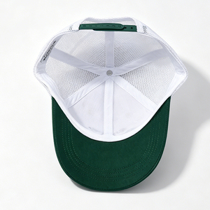 Gorra Trucker de Seis Paneles Bicolor Blanco y Verde, Tejido de Lona Transpirable, Unisex, para Adultos, Casual, para Exteriores, con la Inscripción 'Forever' - Product Image 2