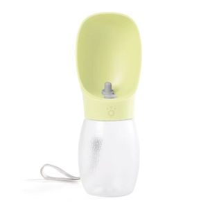 Dispenser d'Acqua Ecologico in Plastica per Cuccioli con Alimentatore, Bottiglia Portatile Antigoccia per Viaggi ed Escursioni - Product Image 5
