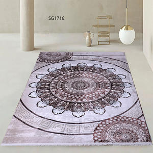 Décoration de tapis rétro pour salon et <span class=keywords><strong>chambre</strong></span> à coucher. Tapis antidérapant pour sol. Tapis de sol. - Product Image 6