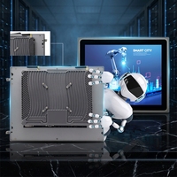 Panel PC Industrial sin Ventilador de 15 Pulgadas, Computadora Integrada con Pantalla Táctil Windows/Android para HMI de Fábrica