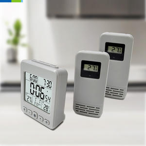 Digitale Draadloze Lcd Weerstation Vochtigheidsmeter Huishouden Kamertemperatuur Meters Plastic Vlees Draadloos Weerstation - Product Image 1