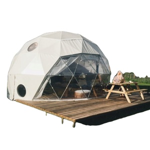 Carpa Domo Geodésica Blanca Dragonstage para Eventos al Aire Libre, 6 m de Diámetro, Material de PVC, Montaje Rápido - Product Image 1