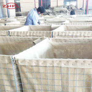 Clôture en gabion en treillis soudé en fer galvanisé à chaud avec des trous carrés pour applications défensives, calibre de fil personnalisable - Product Image 3