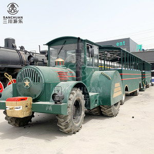 Grandi Treni Turistici Diesel Senza Binari per Parchi Divertimento, Giri in Treno Divertenti - Product Image 1