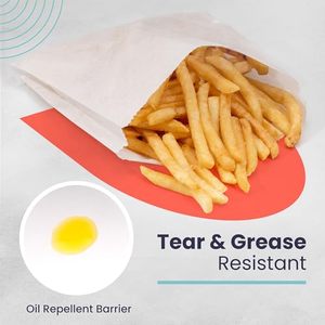 Bolsas de Papel Glassine Biodegradables y Desechables con Logotipo Personalizado para Empacar Empanadas, a Prueba de Aceite y Salsas - Product Image 2