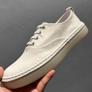 Chaussures décontractées pour hommes en cuir véritable rétro, respirantes, à lacets, à semelle souple et confortables pour la marche - Product Image 4