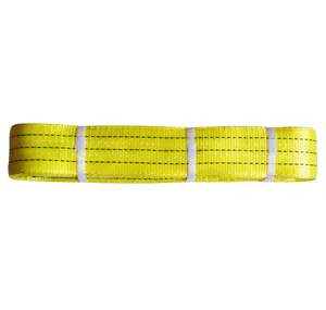 Yellow color 3T 2m Polyester Lifting Webbing sling