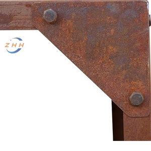 Almacenamiento de leña de acero Corten Refugio de madera Estante de leña Estantería de madera Pantalla de privacidad, bajo mantenimiento. - Product Image 6