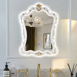 <span class=keywords><strong>Miroir</strong></span> vintage français <span class=keywords><strong>baroque</strong></span> <span class=keywords><strong>grand</strong></span> format à poser au sol ou au mur, <span class=keywords><strong>miroir</strong></span> doré orné, cadre classique vintage - Product Image 2