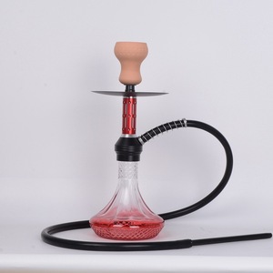 Nouvelle Arrivée 45mm Hauteur Base En Verre En Alliage D'aluminium <span class=keywords><strong>Shesha</strong></span> Narguilé Ensemble En Métal Arabe Fumer Shisha Narguilé En Gros - Product Image 4