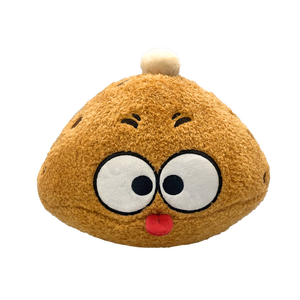 ODM OEM özelleştirilebilir sarı peluş bebek büyük gözler karikatür gıda istiridye kek yastık dolum oyuncak sevimli karakter ürün - Product Image 1