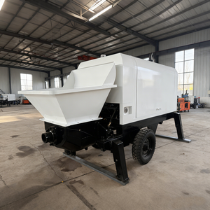 Bomba de Concreto con Remolque Shanghe, Alcance Vertical de 100 m, Productividad de 30 m/h, 1 Año de Garantía, Mini Bomba de Concreto - Product Image 2