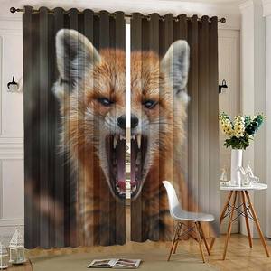 Rideaux avec photo personnalisée, <span class=keywords><strong>texte</strong></span>, logo, taille personnalisée, ensemble de 2 panneaux, cadeaux pour la famille, les amis, décorations festives - Product Image 5