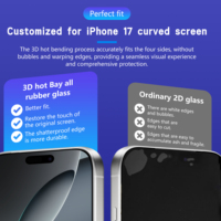 Protection d'écran en verre trempé personnalisée anti-explosion et anti-huile pour iPhone 17 Air Pro Max