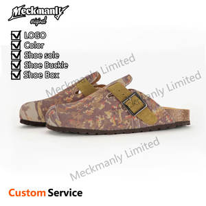 Custom Men's Cowhide Casual <b>Shoes</b> Retro <b>Soft</b> Sole Mule <b>Shoes</b> Thick Heel Clogs <b>Shoes</b> Assorted Fashion - Product Image 4