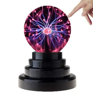 Lampada a sfera al Plasma da 3 pollici Touch sensibile novità nebulosa sfera globo magico Orb giocattolo regalo per bambini