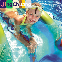 Piscine gonflable de divertissement Jingchuang53052 avec balles marines et animaux pour parc aquatique et jeux d'eau pour bébés