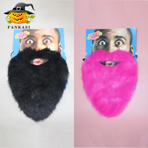 Fankasi Fuchsia Barbe Artificielle Accessoire de Fête et de Déguisement d'Halloween Amusante - Product Image 2