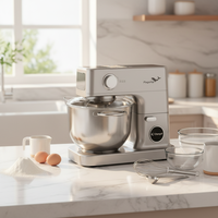 Robot de cuisine domestique, mélangeur de pâte à pain et à œufs, mélangeur alimentaire intelligent en acier inoxydable personnalisé