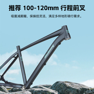 เฟรมจักรยานเสือภูเขา Bolany ขนาด 26 นิ้ว อลูมิเนียมอัลลอยด์ แบบ Hardtail ดิสก์เบรก สำหรับ Downhill XC น้ำหนักเบา ดีไซน์ทันสมัย - Product Image 4