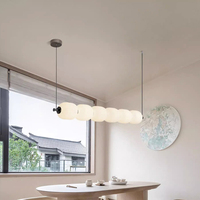 Lustre suspendu LED moderne et simple en aluminium doré et noir, style Wabi-Sabi, pour table à manger