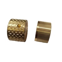 Piezas de torneado personalizadas para torno CNC: procesamiento de latón, cobre, bronce y acero inoxidable con diseño floral.
