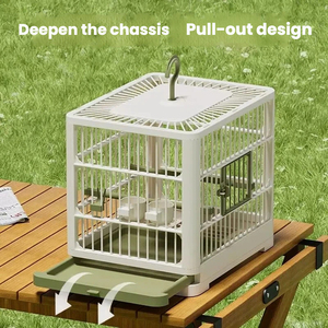 Kuş Kafesi Papağan Villası Kafesi Geniş Alanlı Nefes Alabilen Kuş Gezdirme Aparatı Açık Hava Taşınabilir Seyahat Gözlem Kafesi Evcil Hayvan Malzemeleri - Product Image 2