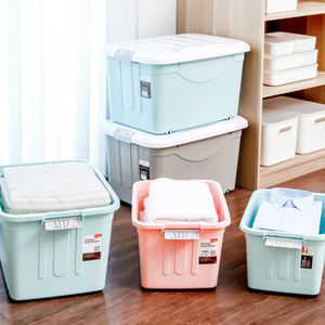 <span class=keywords><strong>Caja</strong></span> <span class=keywords><strong>de</strong></span> almacenamiento <span class=keywords><strong>de</strong></span> plástico PP con cerradura grande Citylife, forma rectangular multiusos para juguetes y ropa engrosada con cerradura - Product Image 5