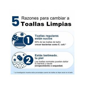 Toallas Desechables Shesmile Clean Towels XL, Paquete de 50 Unidades, para Desmaquillar el Rostro - Product Image 4