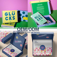 Maßgefertigte Umweltfreundliche Offset-Druck Abreißbare Wellpappe-Snack-Trays Karton-Standdisplays mit Logo-Design