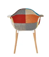 Salon de haute qualité Fauteuil patchwork au design moderne