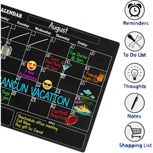 Étiquettes magnétiques personnalisées pour réfrigérateur, tableau noir effaçable à sec, tableau de planification hebdomadaire, <span class=keywords><strong>cuisine</strong></span>, imperméable et durable - Product Image 2