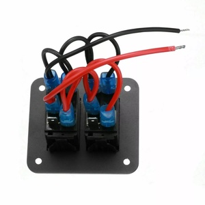 12V/24V 5 broches marche-arrêt 2 gangs rouge LED interrupteur à bascule panneau voiture Marine <span class=keywords><strong>bateau</strong></span> disjoncteurs étanche pour voiture Maine ATV - Product Image 3
