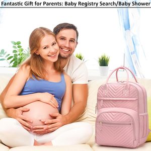 <span class=keywords><strong>Sac</strong></span> pour bébé rose élégant de grande capacité <span class=keywords><strong>Sac</strong></span> à langer imperméable pour femmes <span class=keywords><strong>Sac</strong></span> à <span class=keywords><strong>dos</strong></span> - Product Image 5