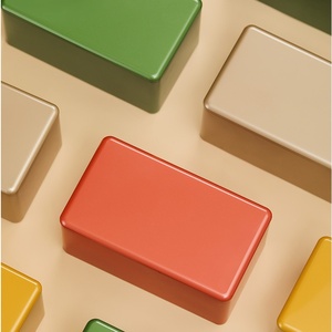 Latas Rectangulares Vacías para Té RTS de 154*<span class=keywords><strong>88</strong></span>*70 mm, Latas Metálicas de Color Macaron de 100 g para Envasado de Té Suelto - Product Image 3