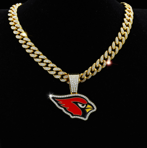 Collar con Colgante de Aceite de los Titans de Tennessee Personalizado de Alta Calidad, Collar <span class=keywords><strong>Dorado</strong></span> de Fútbol Americano, Cadena Cubana Hip Hop para Fanáticos del Deporte - Product Image 5