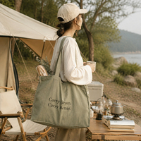 Sac fourre-tout personnalisé en gros, grand format, réutilisable, avec impression de logo, sac à main écologique et durable pour ordinateur portable et bureau