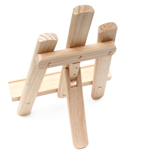 <span class=keywords><strong>Chevalet</strong></span> d'art en bois Simple avec bûches en bois pour enfants, Mini <span class=keywords><strong>chevalet</strong></span> en bois, peinture d'art, carte de nom, support d'affichage - Product Image 5