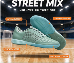 <span class=keywords><strong>Scarpe</strong></span> Professionali Unisex per <span class=keywords><strong>Calcio</strong></span> Indoor/Futsal, Tomaia in <span class=keywords><strong>Pelle</strong></span> Sintetica, Suola Intermedia in EVA, Suola Esterna in Gomma Antiscivolo, Verde Menta - Product Image 3