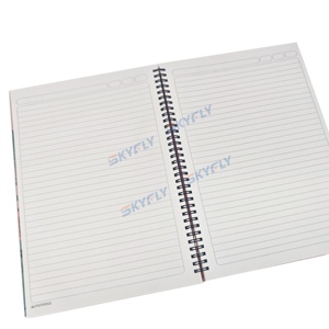 Tùy chỉnh A4 thiết kế phổ biến máy tính xách tay nhựa cuộn dây ràng buộc bìa cứng trường máy tính xách tay 100sheets - Product Image 5