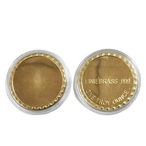 عملة معدنية فارغة للنقش بالليزر مخصصة لعام 2024، سبيكة نحاسية بوزن أونصة واحدة D02 - Product Image 1