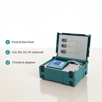 HVHIPOT Portable SF6 Testeur de point de rosée de pureté de gaz SO2 H2S CO HF Détecteur de gaz GDSF-311WPD