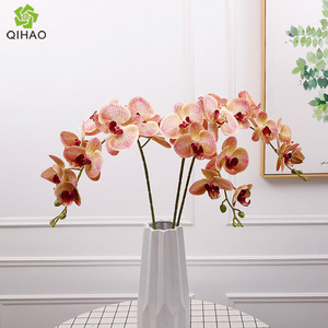 ดอกกล้วยไม้พลาสติก 3 มิติ 9 หัว ขนาดเล็ก ดอกไม้ประดิษฐ์ สมจริงสูง ตกแต่งบ้าน - Product Image 5