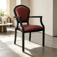 Chaise nordique pour salle à manger, restaurant, fauteuils pour hôtel, fauteuils rembourrés de style moderne du milieu du siècle, chaise d'hôtel de haute qualité