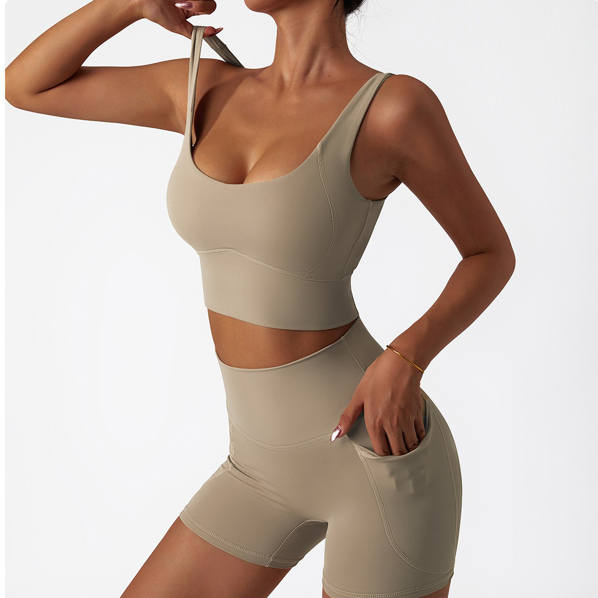 Sports Bra and Short Leggings Gym Fitness Sets Activewear Sportswear Workout Yoga Wear for Women