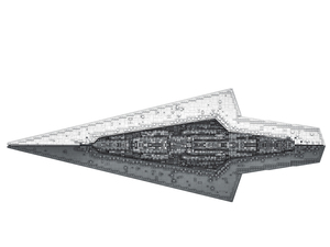 Blocs de construction DIY de la série Interplanétaire, Modèle éducatif en plastique, <span class=keywords><strong>Destroyer</strong></span> Stellaire de Classe Impériale, 7588 pièces - Product Image 4