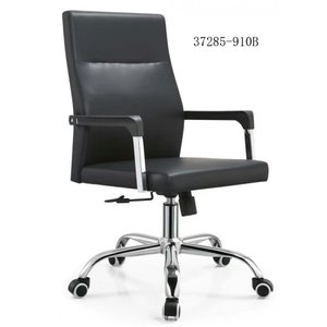 Silla de oficina moderna y cómoda de cuero 37285-910 - Product Image 1