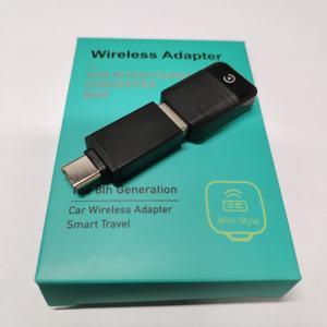 Mini portable sans fil CarPlay Android Auto 2 en 1 boîte de streaming de voiture multimédia adaptateur de jeu de voiture USB CarPlay Dongle - Product Image 2